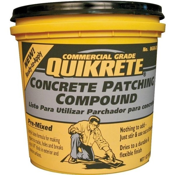 Quikrete Patching Compound, GrayWhite, 1 qt Pail 8650-35